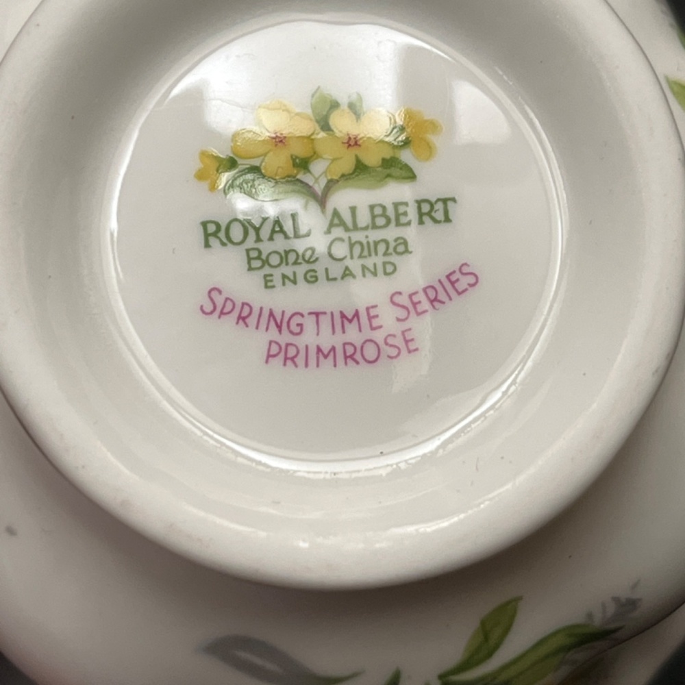 Vintage 1970’s Royal Albert Bone China “Primrose” Cup/Saucer. - Picture 11 of 11
